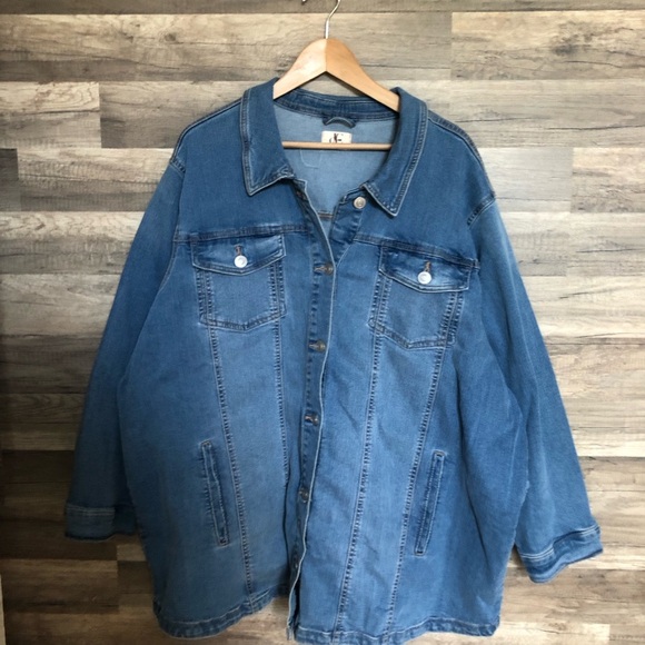 Vintage Y2K Blue Denim Jacket 5X - Picture 3 of 7